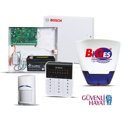 Bosch Amax 3000 Kablosuz Alarm Seti Bosch Hırsız Alarm Sistemi + İzleme Hizmeti